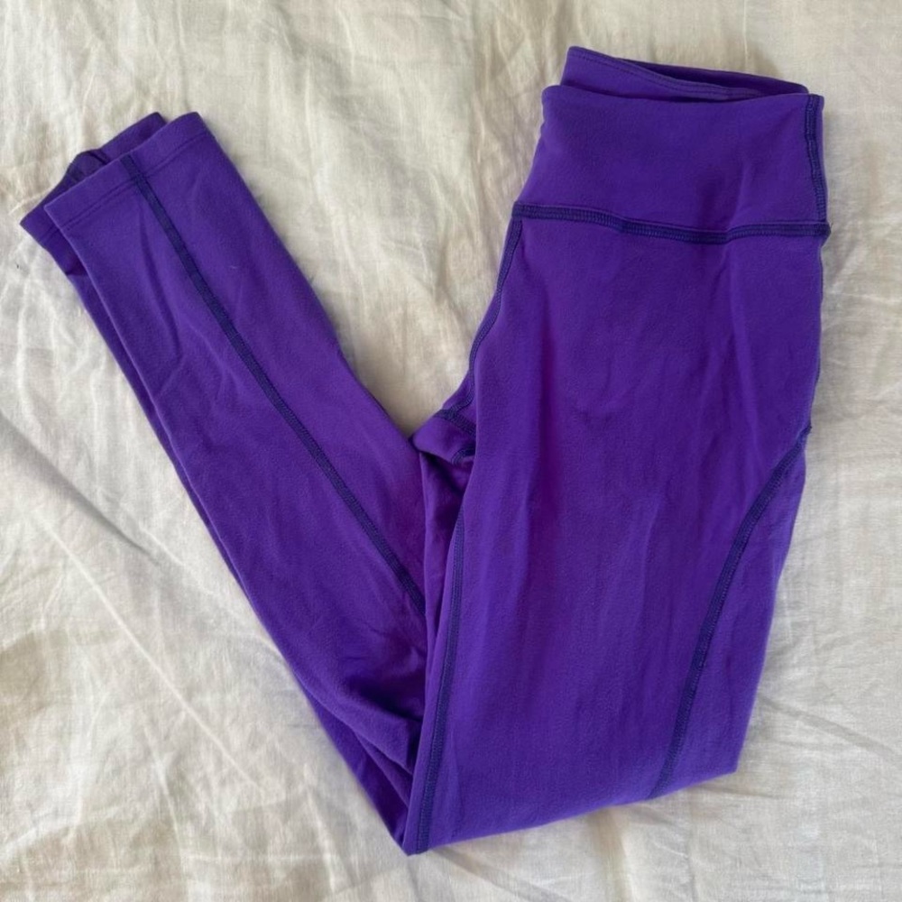 Beyond Yoga Kids Vibrant Purple Leggings